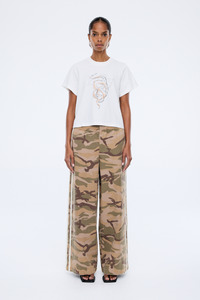 Tees: Vintage Snake Baby Tee Vintage White