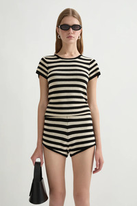 Birdie Tee Cream & Black