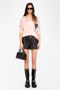 Knitwear: Mirkaz Cashmere Cardigan Pearly