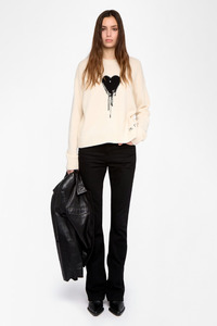 Knitwear: Markuz Cashmere Jumper Eggshell