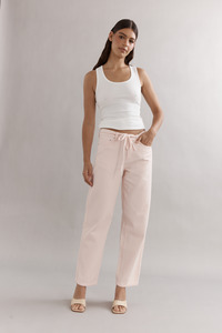 Bottoms: Leo Low Rise Jean Pink