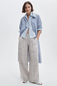 Bottoms: Chappell Plaid Pant White Multi