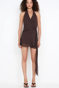 Dresses: Celyse Mini Dress Dark Chocolate