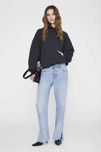 Tops: Harvey Sweatshirt Stencil Vintage Black