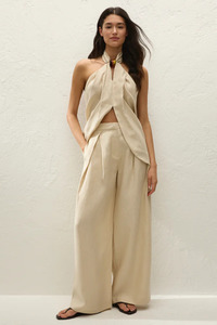 Tops: Biba Halter Top Panna