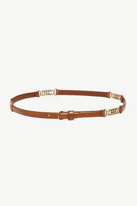 Accessories: Twisted Link Belt Camel