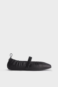 Spire Ruched Mary Janes Black
