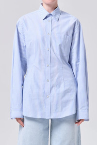 Agolde: Cinch Shirt Webb Stripe