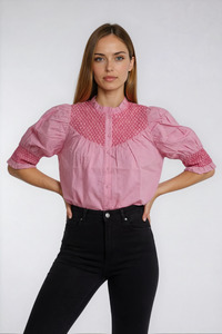 Deval: Grace Embroidered Blouse Pink
