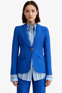 Pintuck Blazer Nautical Blue