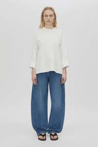 Camilla And Marc: Peretti Long Sleeve Tee Soft White