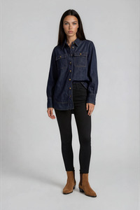 New: Crest Top Dark Denim