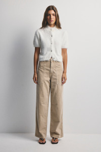 Claudia Cashmere Short Sleeve Snow