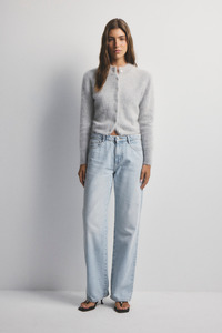 New: Bella Cashmere Cardigan Light Grey