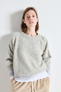 Vitow Jumper Light Grey Melange