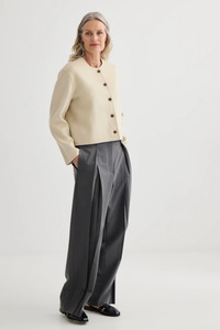 Invert Pleat Trouser Pewter
