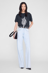 Tops: Wagner Tee Tiger Washed Black