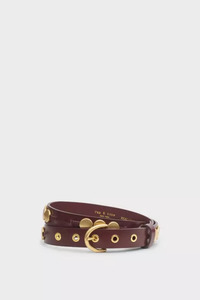 Accessories: Luna Belt Deep Plum