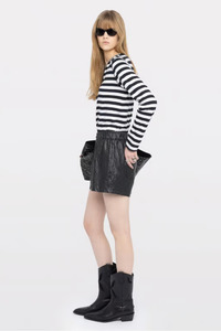 Henley Top Voltaire Stripe Encre