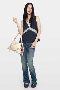 Tasao Silk Camisole Encre