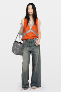 Zadig And Voltaire: Tasao Silk Camisole Tangerine