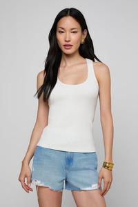 Adira Scoopneck Tank Vintage White