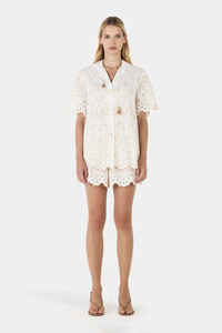 Sale: Bronny Shirt Ivory Anglaise