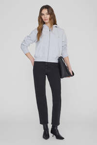 Anine Bing: Casper Zip Up Bing Grey Melange