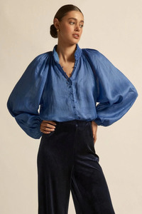 Blouses: Solstice Top Sapphire