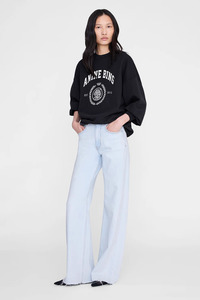 Tops: Miles Sweatshirt Collegiate Vintage Black