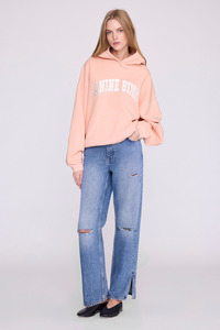 Tops: Harvey Sweatshirt Anine Bing Coral Pink