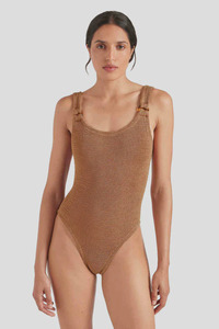 Domino Swim Metallic Cocoa