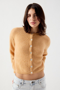 Vitow Cardigan Hazelnut Melange