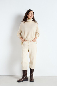 American Vintage: Raxow Roll Neck Jumper Natural