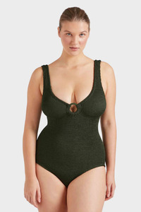 Coverage Celine Swim Metallic Khaki