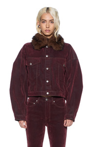 Relaxed Trucker Jacket Merlot