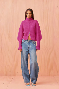 Matilda Zip Cardigan Magenta