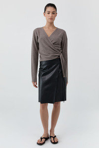 Cashmere Wrap Cardigan Vapor