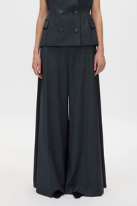 Bottoms: Ascent Wide Leg Pant Dark Grey