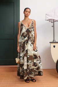 Dresses: Otis Midi Dress Chocolate