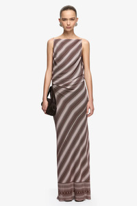 Dresses: Evely Maxi Dress Geo Scarf Print