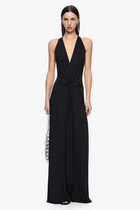 Thalia V Maxi Dress Black