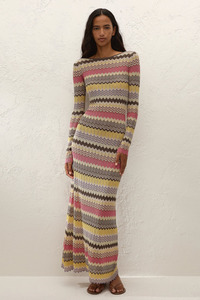 Dresses: Pedro Maxi Dress Perla Stripe