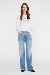 Ivan Long Sleeve New York Stencil Ivory