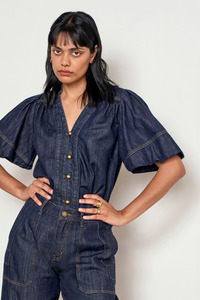 New: Magnify Top Dark Denim