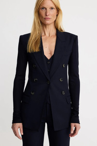New: Not A DB Blazer With Jersey Sleeve Deep Navy