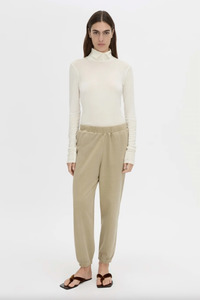 New: Thome Emb Track Pant Oyster