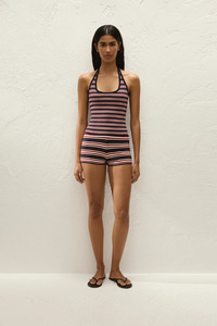 Playa Mini Short Cila Stripe Navy