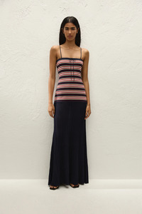 Dresses: Doris Maxi Dress Cila Stripe Navy
