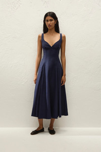 Dresses: Adalee Midi Dress Navy